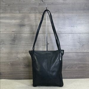 Hobo International Black Leather Large Tote Bag